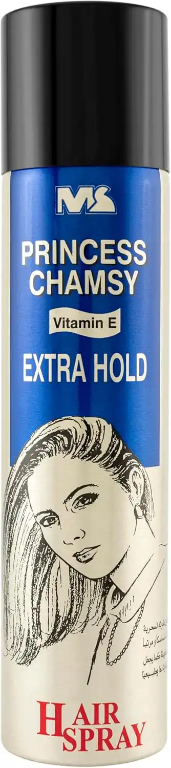 بخاخ مثبت للشعر بفيتامين اي اكسترا هولد من برنسيس شامسي, 300 مل