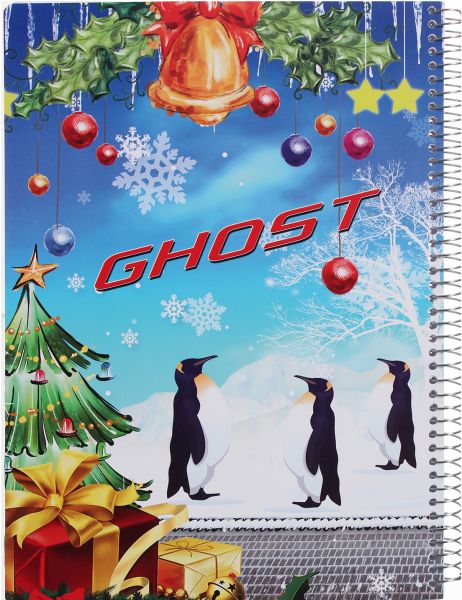 Lined Wired Notebook 120 Sheets 4 Sections A4