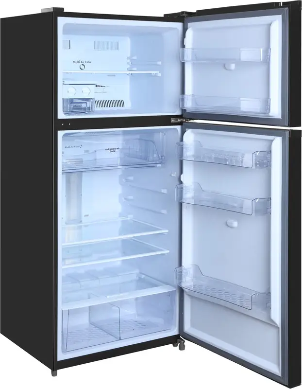 Unionaire No Frost I-Cool Refrigerator, 440 Liters, 2 Glass Doors, Digital Screen, Bluetooth, Black , URN-600LBG90A-DTHRBSM