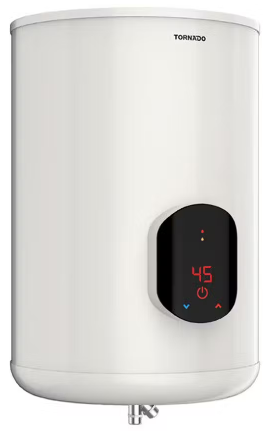 Tornado Electric Water Heater, 55 Liters, Digital Screen, Stainless Steel Tank, Beige, EWH-S55CSE-F