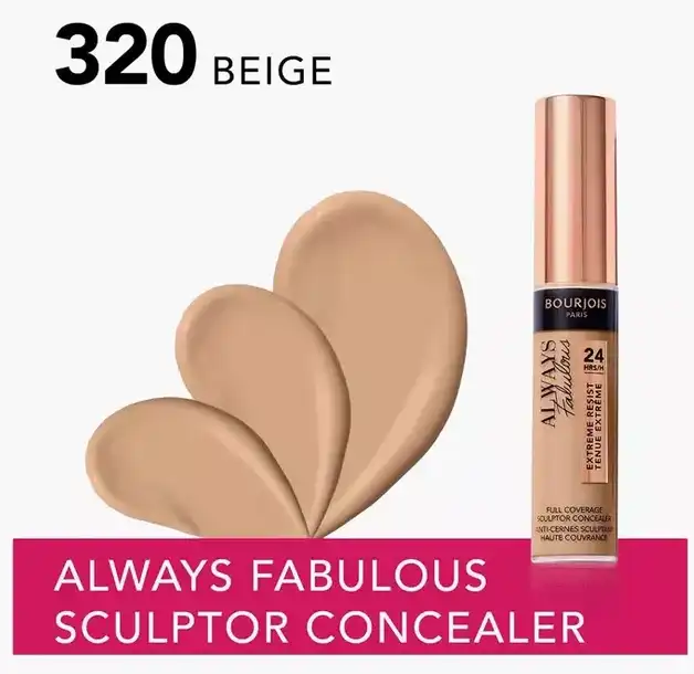 BOURJOIS ALWAYS FABULOUS CONCEALER, 320