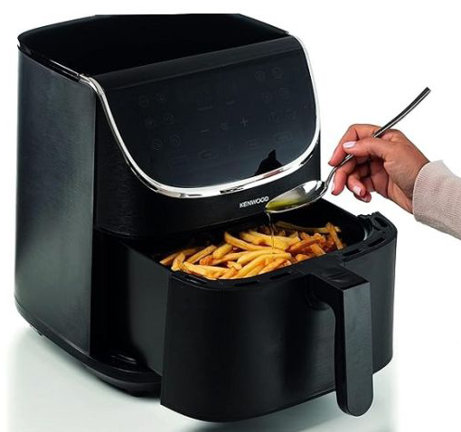 Kenwood Air Fryer, 1800 Watt, 7 Liter, Black, HFM80BK , (With Raya Warranty)