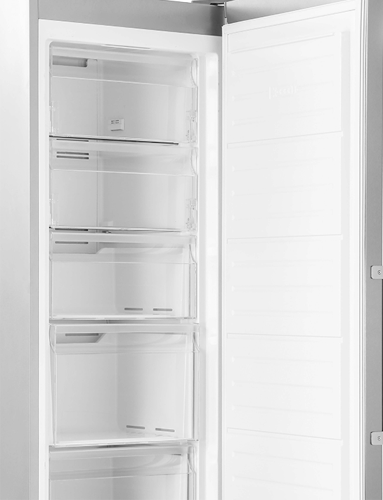 White Point No Frost Upright Freezer, 7 Drawers, Stainless Steel, Silver, WPVF371X