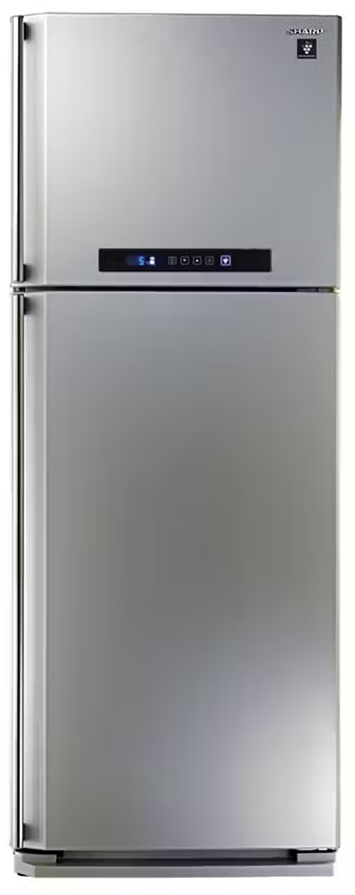 ثلاجة شارب العربي نوفروست , 396 لتر , 2 باب,  بلازما , شاشة ديجيتال , سلفر , SJ-PC48A-SL