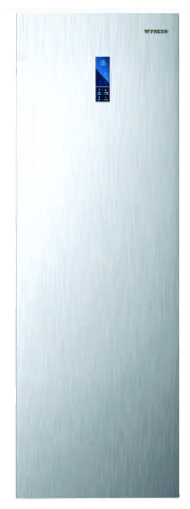 ديب فريزر رأسي فريش , نوفروست , 6 درج , شاشة ديجيتال , ستانلس ستيل , فضي , FNU-MRT270T