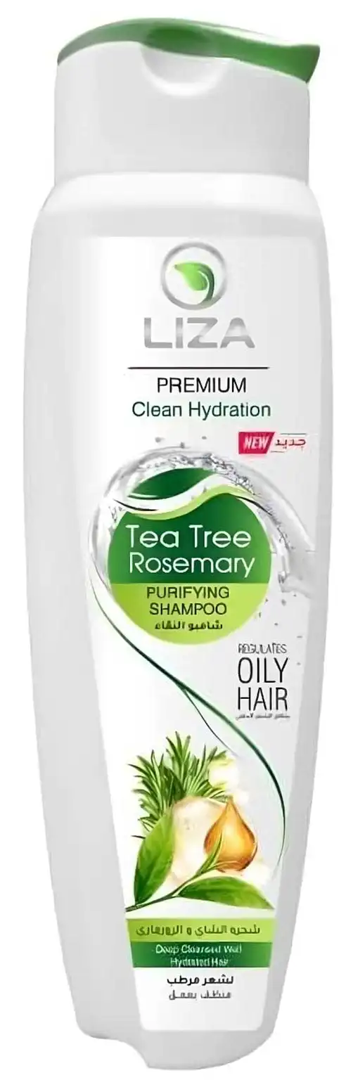 شامبو ليزا بزيت شجرة الشاي و الروزماري للشعر الدهني , 600 مل