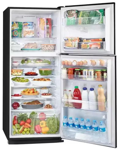 Tornado No Frost Refrigerator, 304 L, 2 Doors, Black, RF-33FT-BK