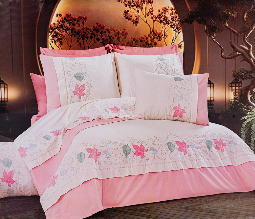 Larose Bed Sheet Set, Fatima Model, Size 240*275 cm, 4 Pieces, Multicolor