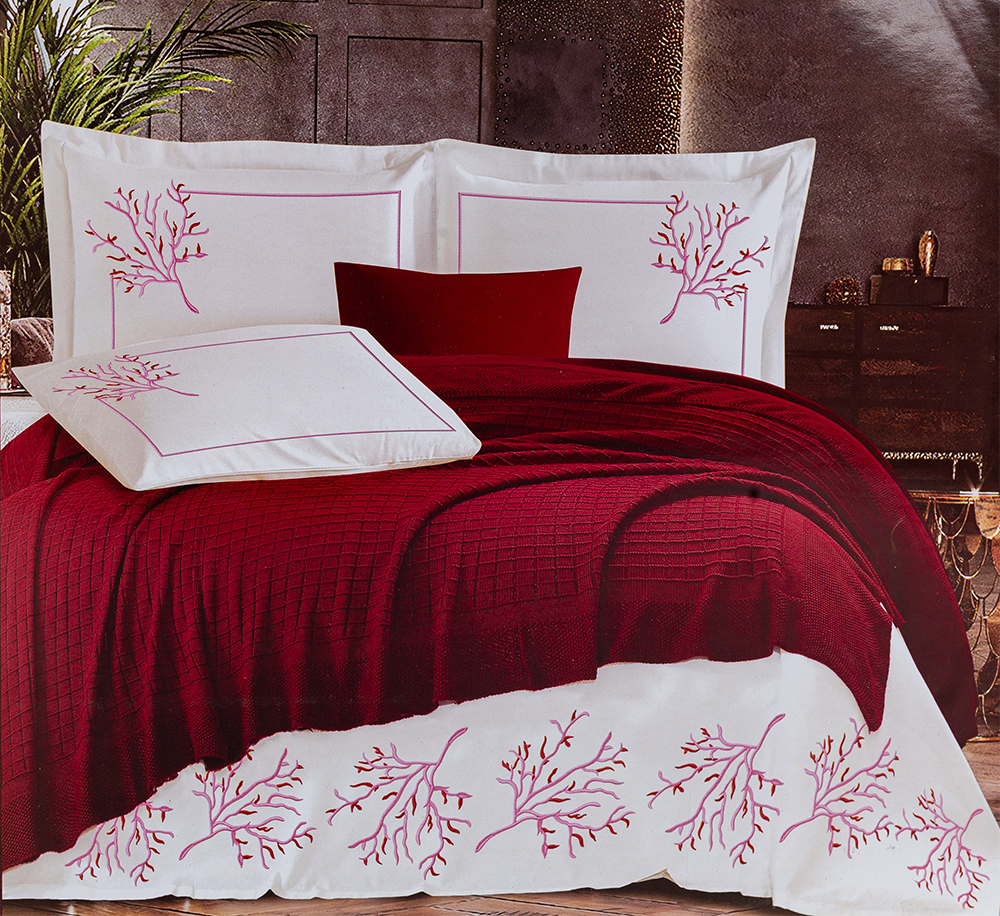 طقم كوفرتة المتحف صوف ، تريكو، مقاس 240*230 سم ، 5 قطع ، متعدد الألوان ، 271