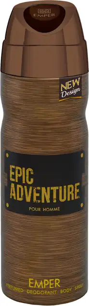 EMPER EPIC ADVENTURE DEODORANT SPRAY FOR MEN, 200ML