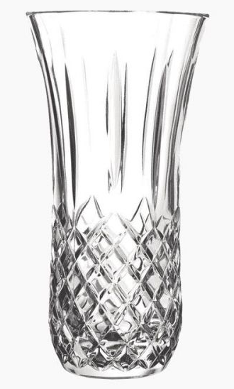 Large Classic Glass Vase for Flowers and Plants - Clear