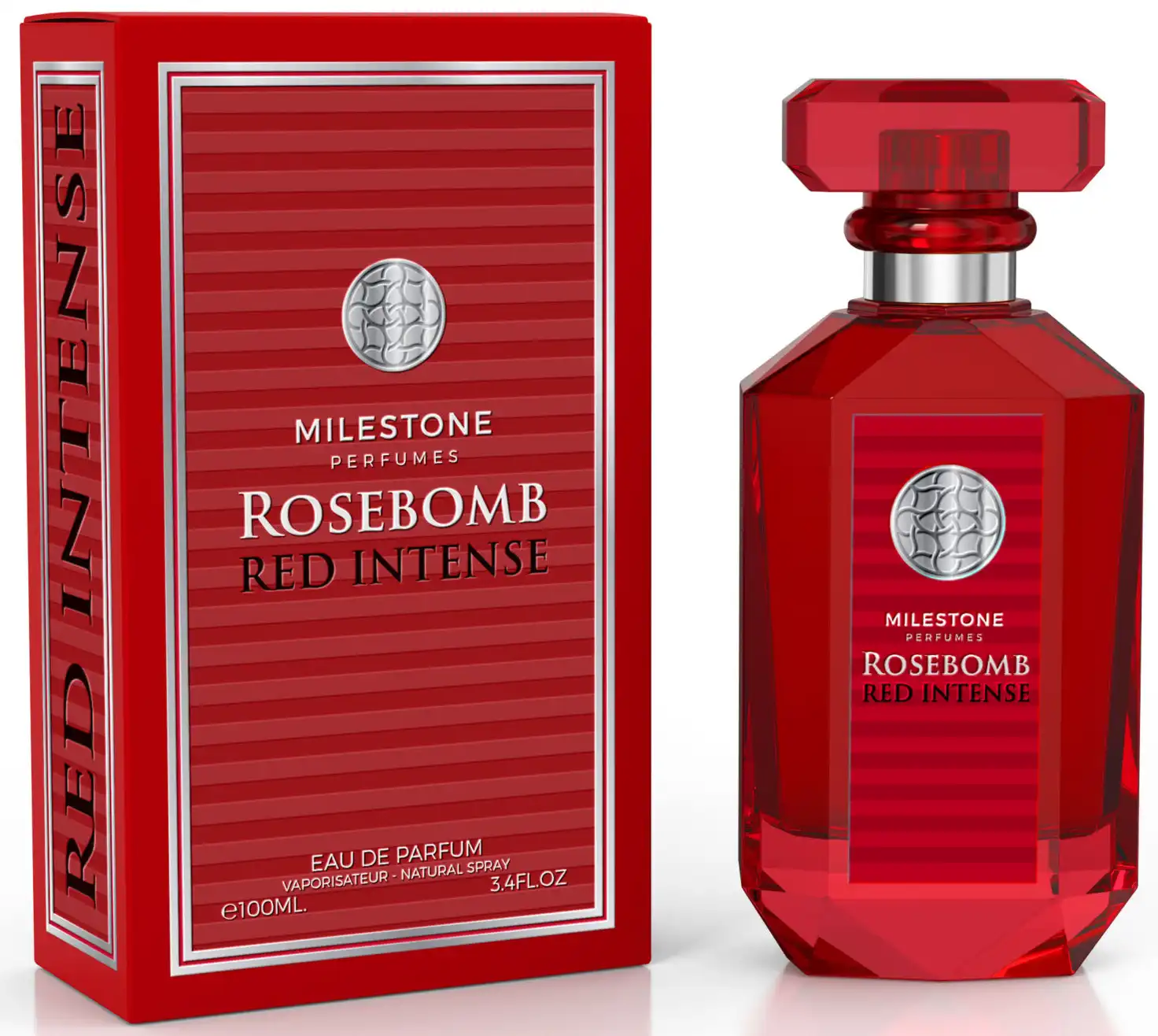 ROSEBOMB RED INTENSE BY MILESTONE FOR WOMEN EDP ,100ML