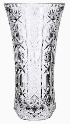 Large Classic Glass Vase for Flowers and Plants - Clear