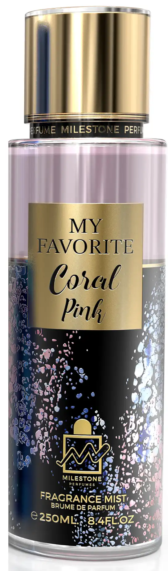 Milestone Coral Pink Body Splash for Women, 250ml