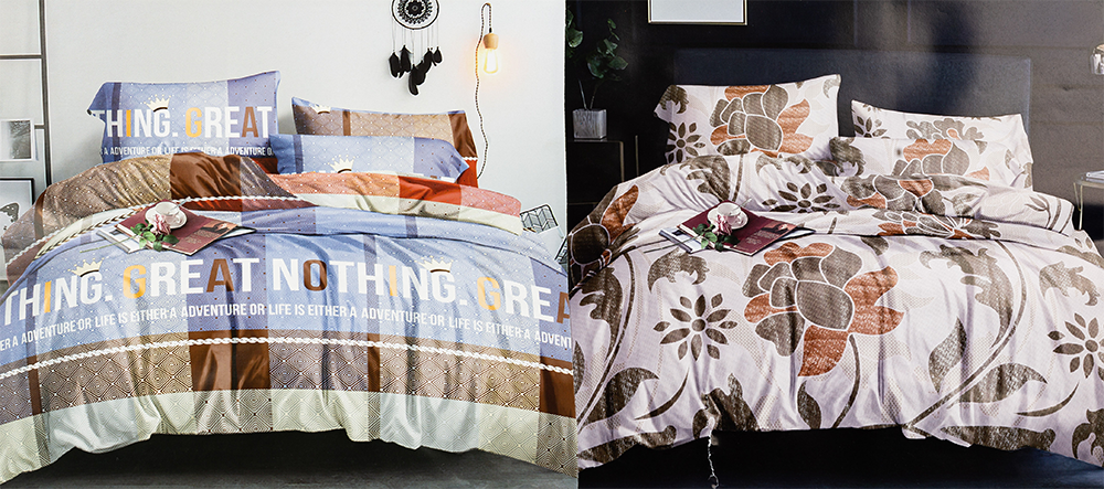 White Gold Coverlet Bed , Size 240*240 cm, 6 Pieces, Large , Multicolor