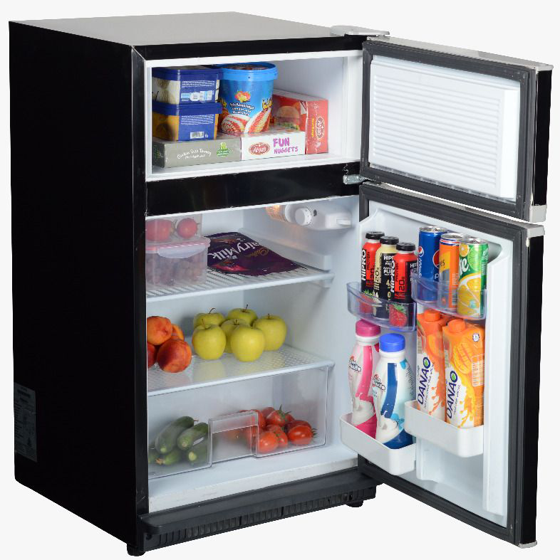 Penguin Mini Bar Refrigerator, Defrost, 150 Liters, 2 Doors, Black, FG200L