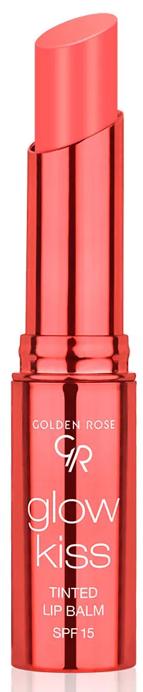 GOLDEN ROSE GLOW KISS TINTED LIP BALM SPF15, 04 PEACH SHAKE