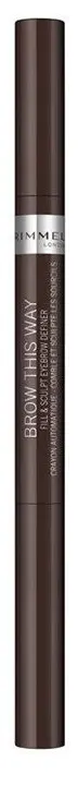 RIMMEL BROW THIS WAY DEFINER EYEBROW PENCIL CREAM , 003 Dark Brown