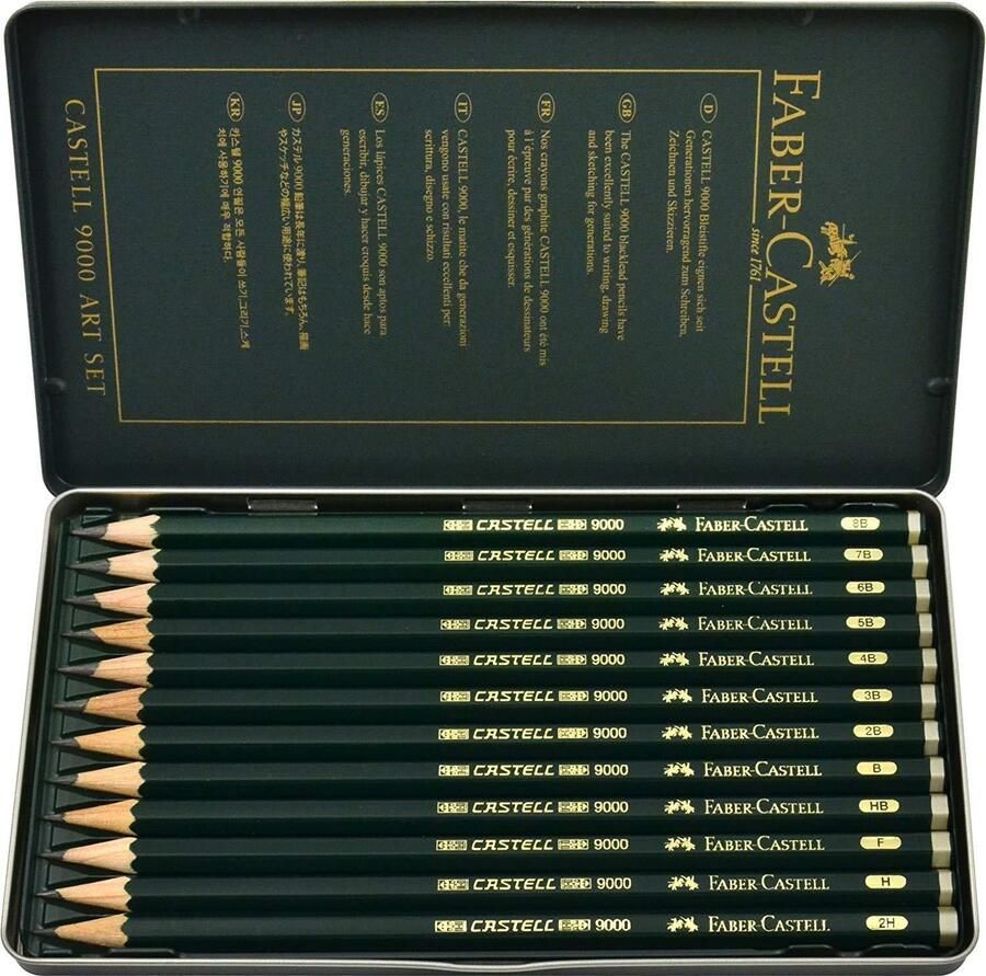 Faber-Castell Pencil Set 12 Degrees 9000