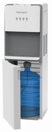 Media Tech Water Dispenser, 3 Taps (Hot + Cold),  bottom loading , Cabinet, white ,MT-WD2500B