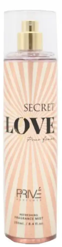 PRIVE SECRET LOVE BODY MIST FOR WOMEN, 250ML