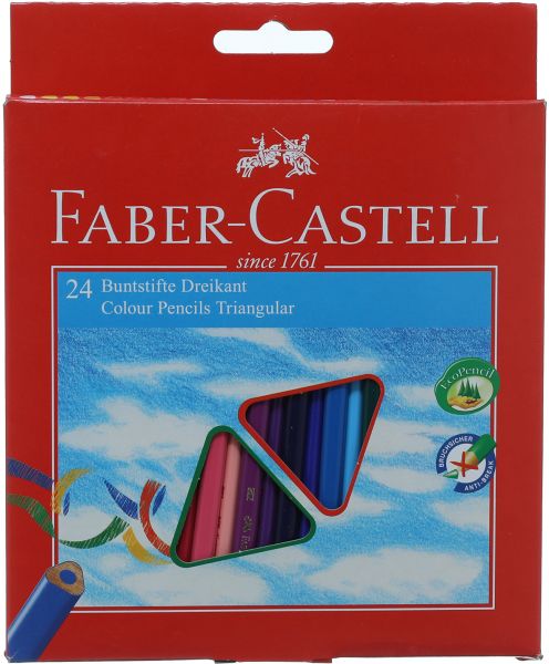 Faber Castell Color Grip Colored Pencils Pack of 24 Pieces