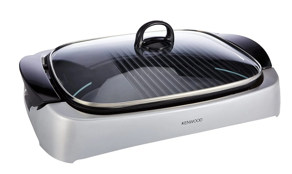 Kenwood Electric Health Grill, 2000 Watt, Silver x Black , 1 Month Warranty , HG266