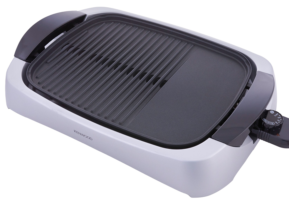 Kenwood Electric Health Grill, 2000 Watt, Silver x Black , 1 Month Warranty , HG266