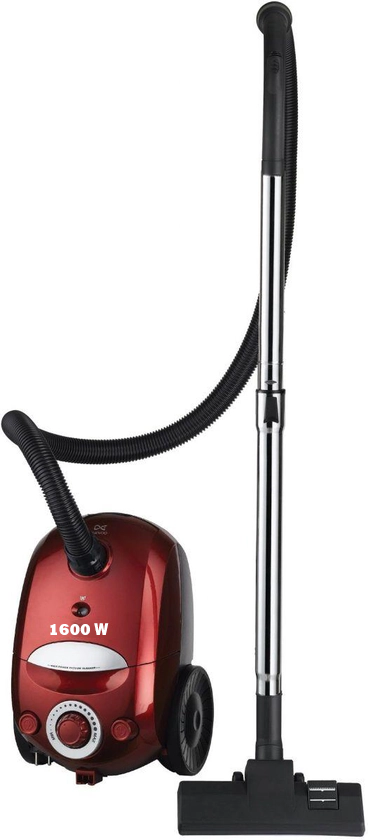 مكنسة كهربائية دايو، 1600 وات، 2.5 لتر، أحمر، RCL-381R