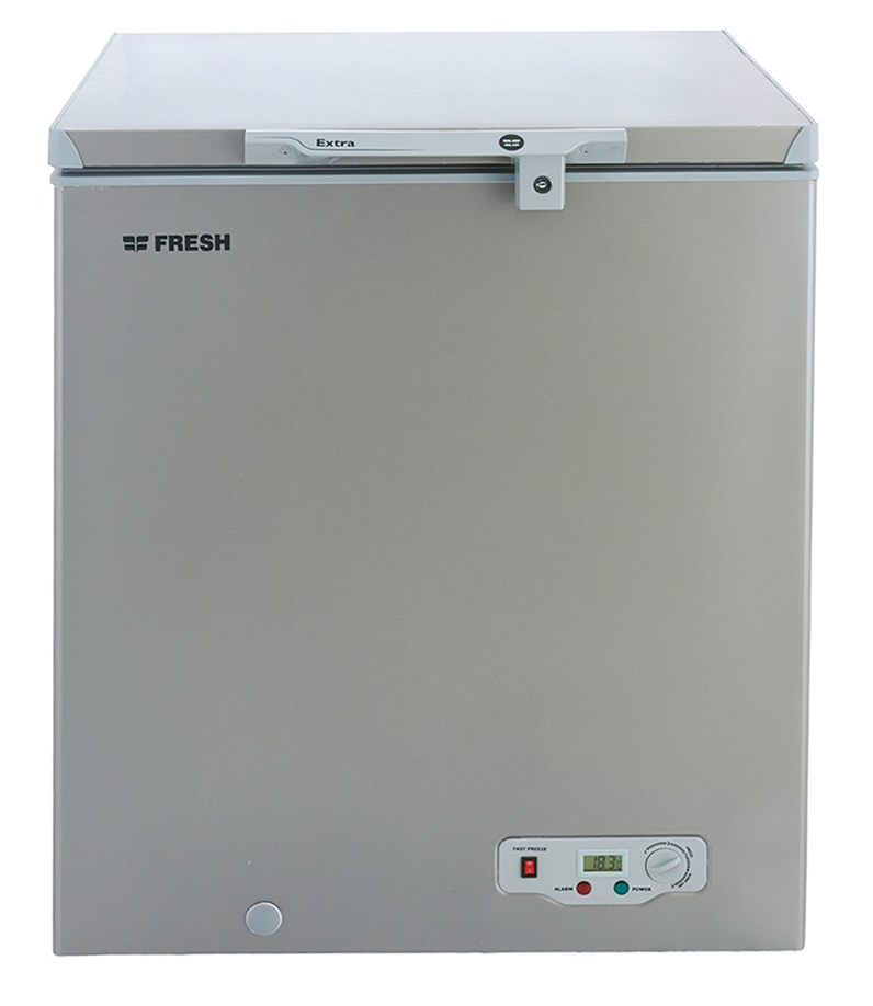 ديب فريزر افقي فريش اكسترا ديفروست ، 165 لتر ، استانلس ستيل ، سيلفر , FDF-220