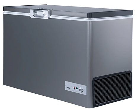 Passap Defrost Chest Deep Freezer, Pro Model , 330 Liters , Stainless Steel Interior, Silver, ES435