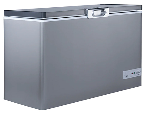 Passap Defrost Chest Deep Freezer, Pro Model , 330 Liters , Stainless Steel Interior, Silver, ES435