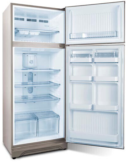 Kiriazi Solitaire No Frost Refrigerator, 370 Liters, 2 Doors, Silver Gold, ER370N-3 (20010062)