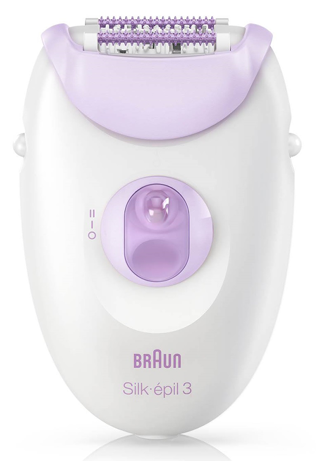 ماكينة إزالة الشعر للنساء ، براون سيلك ابيل 3 ، أبيض وأرجواني , 3170