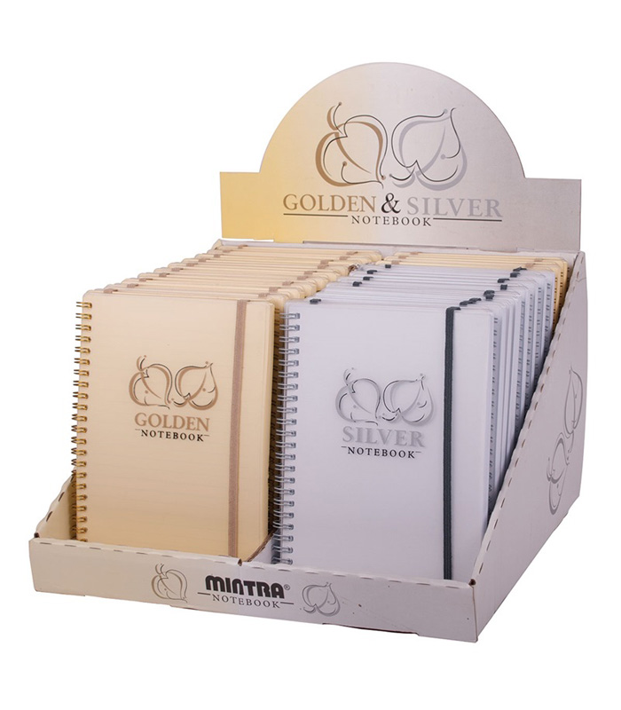 Mintra Gold Silver A6 notebook