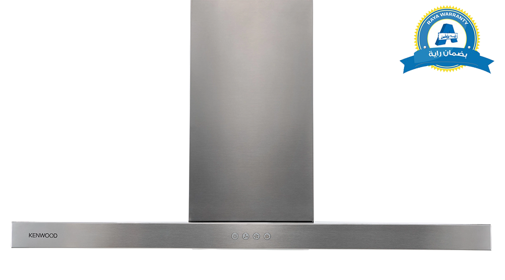 Kenwood Built-in Hood, T-Shape, 90 cm, 3 Speeds, Stainless Steel, Silver, Raya Warranty, HOD90.655SS