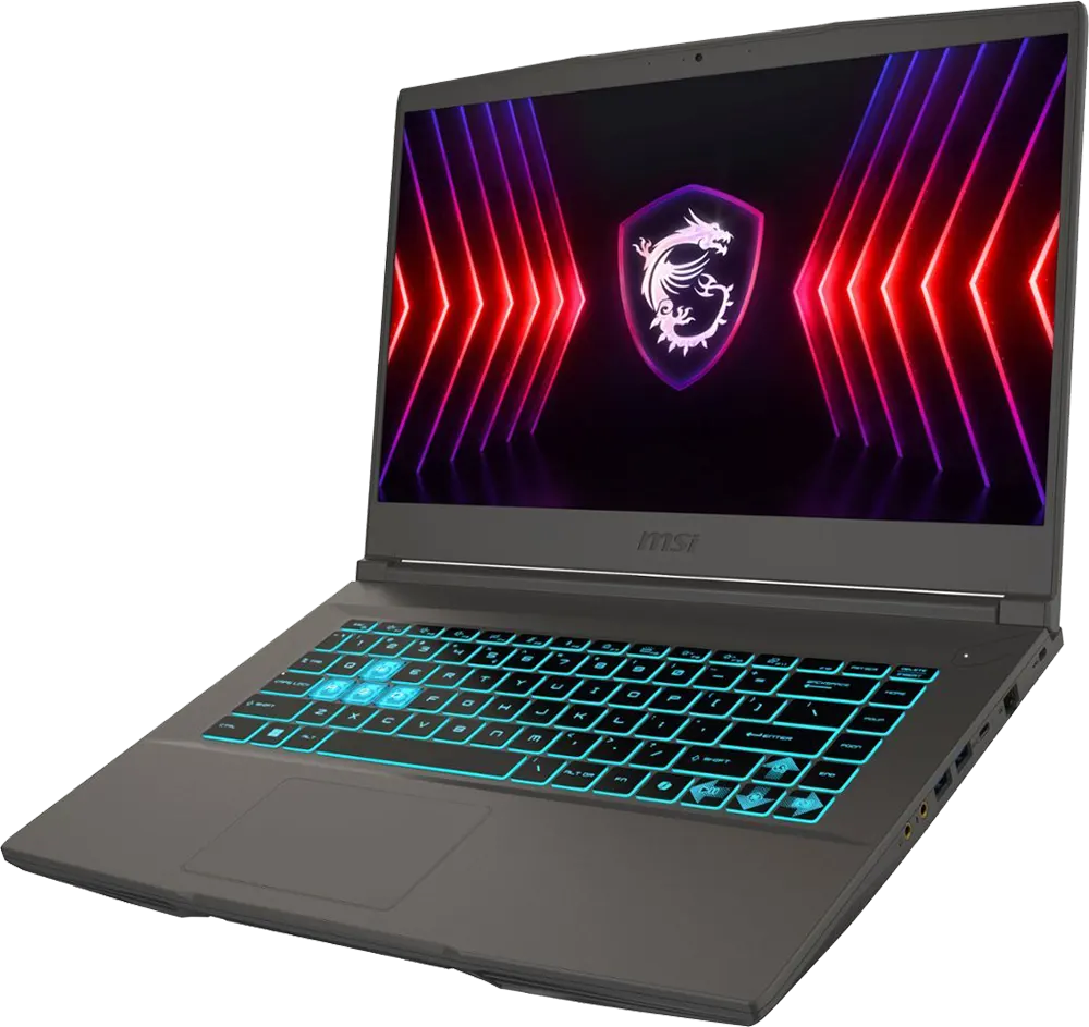 Laptop MSI Thin 15 B12VE , Intel® Core™ I5-12450H, 12th Gen, 8GB RAM, 512GB SSD Hard Disk, NVIDIA® GeForce RTX™ 2050 6GB GDDR6 Graphics Card, 15.6 Inch FHD Display, DOS, Black