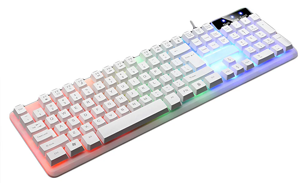 Gamma Wired Gaming Keyboard, RGB Light , 104 key , USB , White , K-510