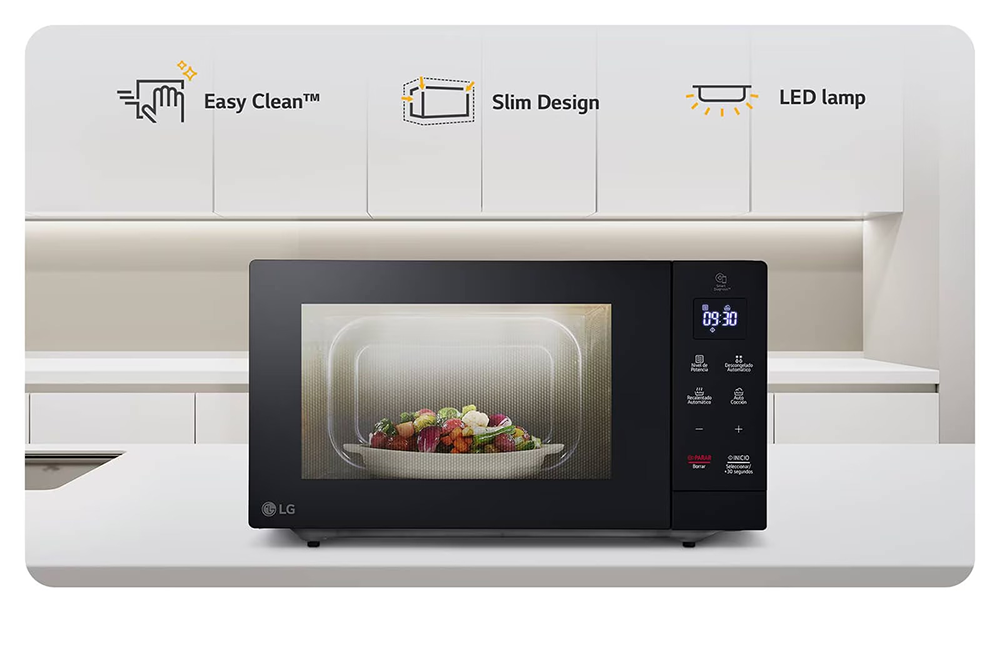 LG Microwave Neo Chef , 30 Liter, 900 Watt, Digital Screen, Black, MS3032JAS