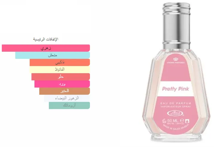 PRETTY PINK BY ALREHAB FOR WOMEN EDP ,50ML