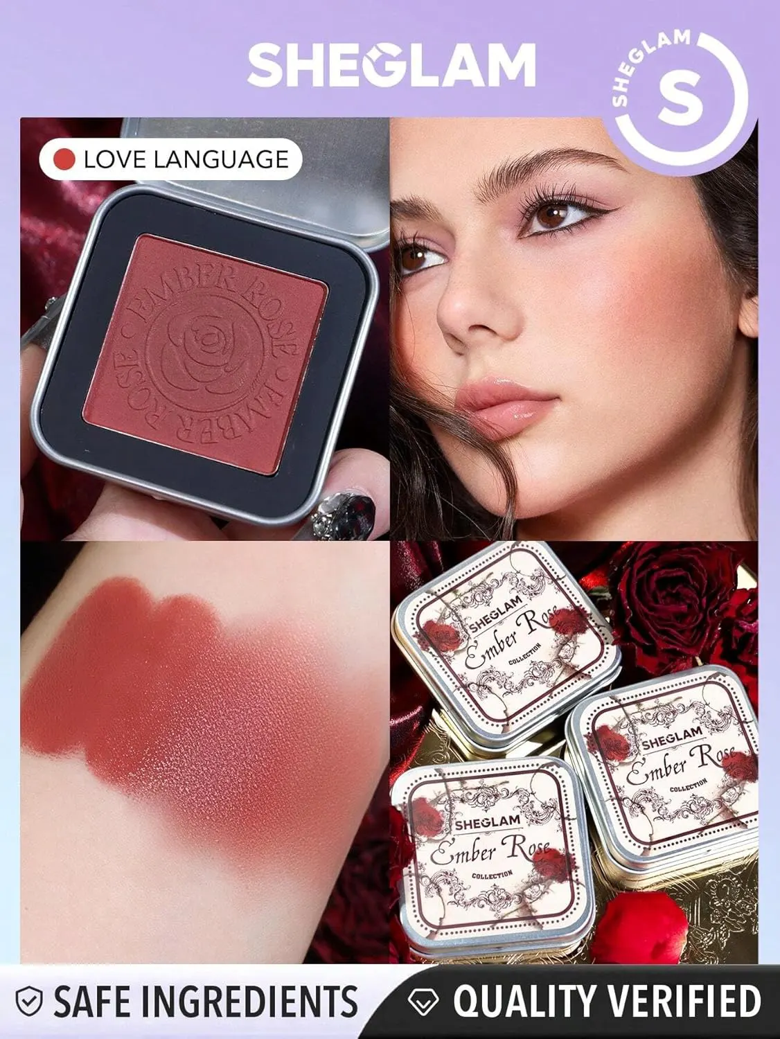 SHEGLAM EMBER ROSE BLUSH, LOVE LANGUAGE