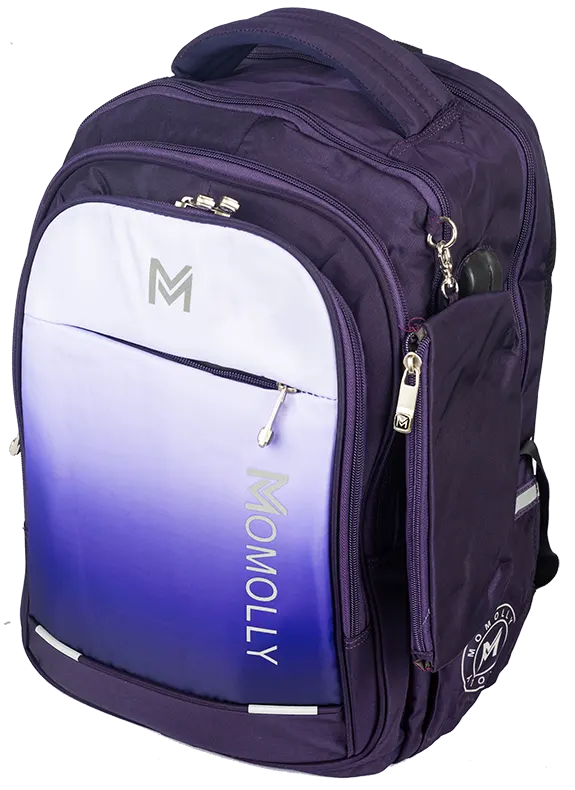 شنطة مدرسية للأولاد والبنات بالأضافة الي مقلمه ، شكل موج البحر، مقاس كبير ، متعدد الألوان ، M205