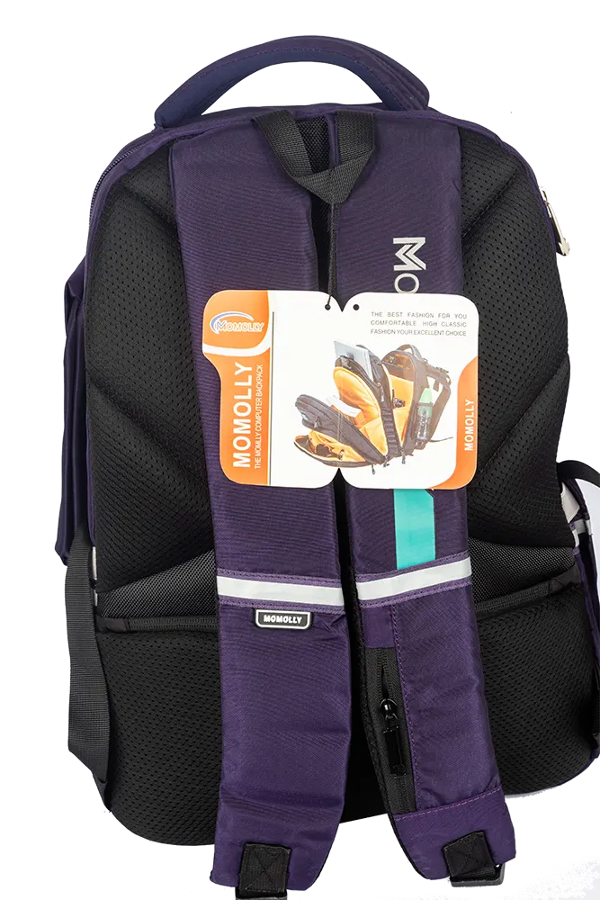 شنطة مدرسية للأولاد والبنات بالأضافة الي مقلمه ، شكل موج البحر، مقاس كبير ، متعدد الألوان ، M205