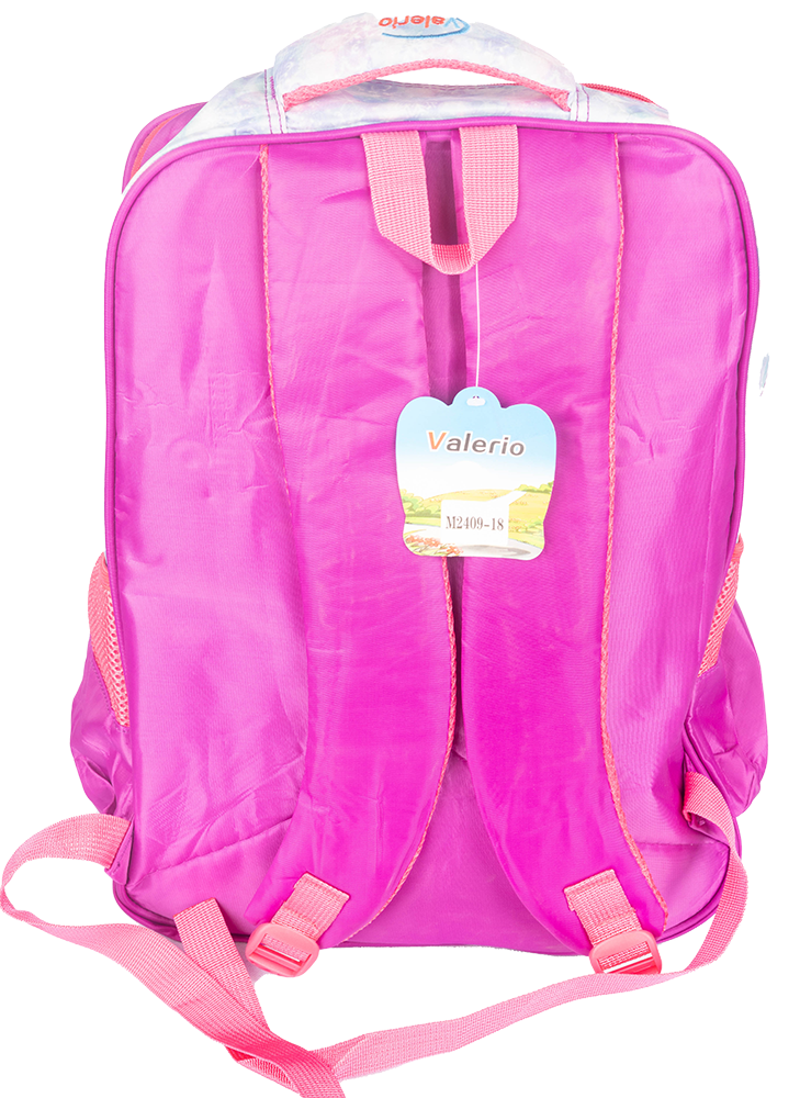 Valerio Girls School bag , Sophia Graphics ,18 inch , Pink * Purple , 18-2409