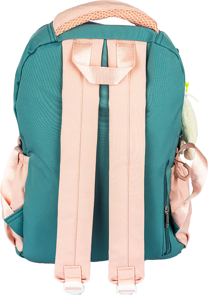 Momolly Girls School Bag, Waterproof , Large Size , Mint Green * Beige