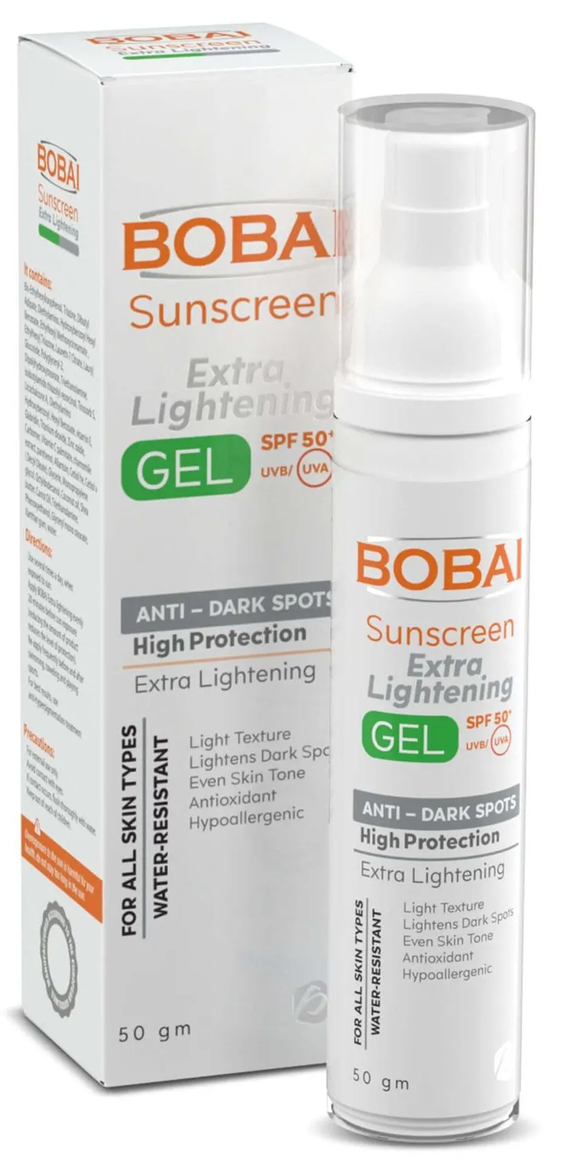 Bobai Sunscreen Extra Lightening gel SPF 50+, 50G