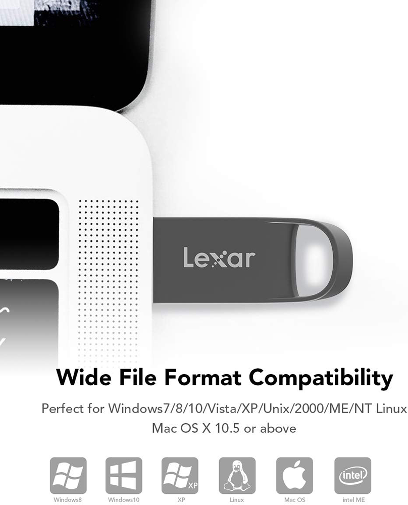 Lexar JumpDrive E21 Flash Memory, 32 Gb , USB 2.0 , Titanium - Grey , LJDE021032G-BNQNG