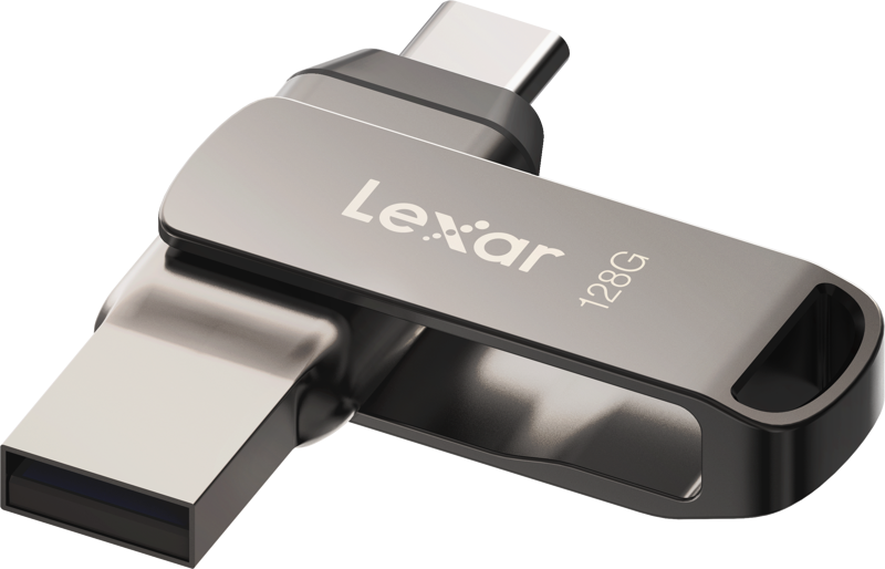 Lexar Jumpdrive D400 , 128 Gb , USB 3.1 , Flash Memory , Dual Drive USB Type-C & A , LJDD4000128G-BNQNG