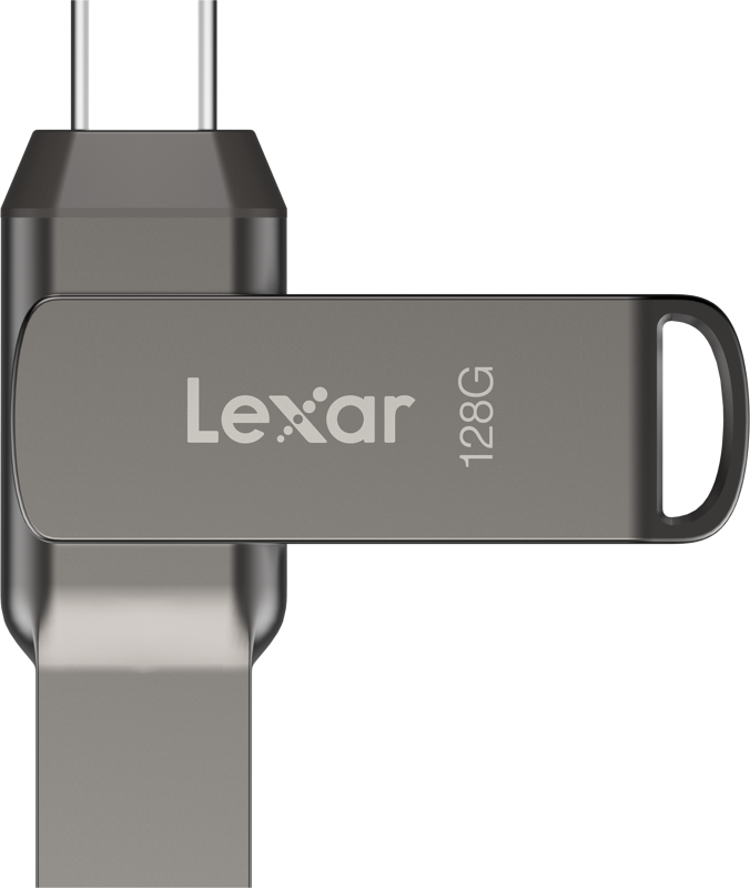 Lexar Jumpdrive D400 , 128 Gb , USB 3.1 , Flash Memory , Dual Drive USB Type-C & A , LJDD4000128G-BNQNG