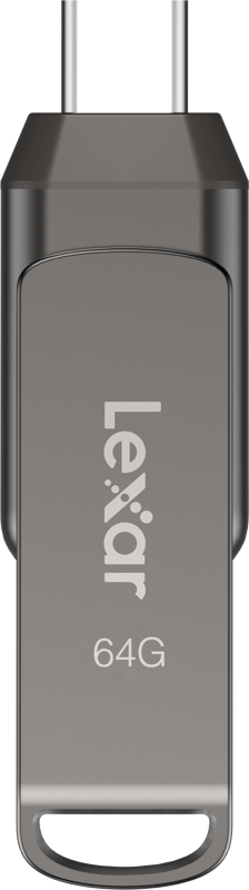 Lexar Jumpdrive D400 , 64 Gb , USB 3.1 , Flash Memory , Dual Drive USB Type-C & A , LJDD400064G-BNQNG